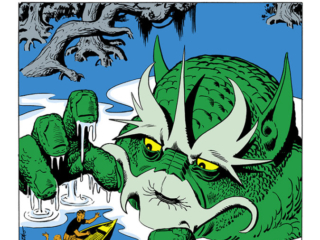 Tales of Suspense #23, pg. 9; "The Creature from the Black Bog!"; Atlas Era monsters/Steve Ditko