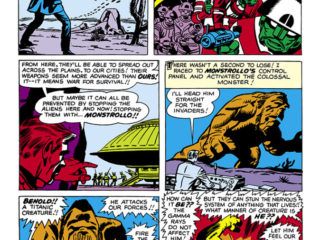 Tales of Suspense #25. "The Death of Monstrollo!", pg. 6. Jack Kirby Marvel monsters