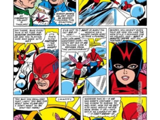 Tales to Astonish #62, pg. 7; pencils, Carl Burgos; inks, Dick Ayers; Ant-Man/Giant-Man/Hank Pym, Wasp, Janet Van Dyne