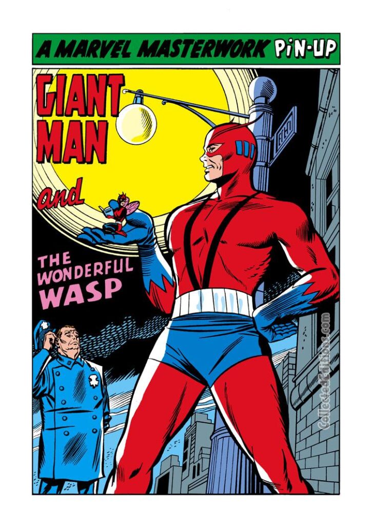 Ant-Man/Giant-Man/Hank Pym, Wonderful Wasp, Janet Van Dyne, pinup, Marvel Masterwork
