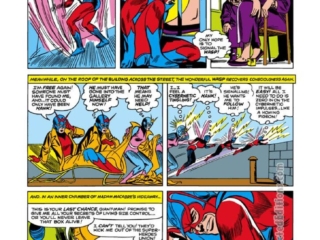 Tales to Astonish #66, pg. 9; pencils, Bob Powell; inks, Frank Giacoia; Gogo, Madam Macabre, Ant-Man/Giant-Man/Hank Pym, Wasp, Janet Van Dyne