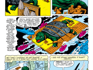 Tales to Astonish #1. "We Found the Ninth Wonder of the World!", pg. 6. Marvel Atlas Era monsters giant turtle
