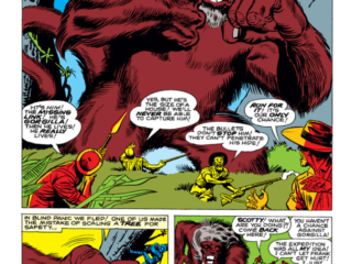 Tales to Astonish #12. "I Discovered Gorgilla! The Monster of Midnight Mountain!", pg. 5. Stan Lee Atlas Era monsters