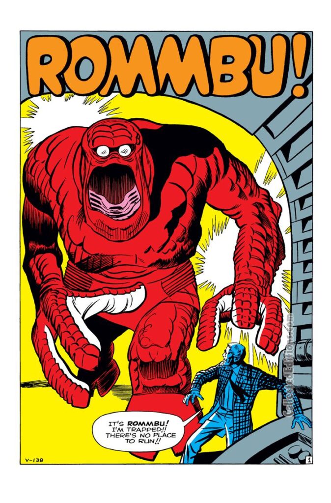 Tales to Astonish #19. "Rommbu!", pg. 1. Stan Lee Jack Kirby