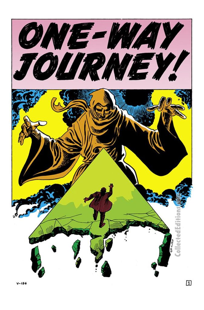 Tales to Astonish #20, pg. 21; "One-Way Journey!"; Steve Ditko/Salvador Dali/psychedelia/Atlas era Marvel