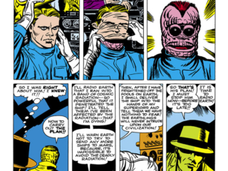 Tales to Astonish #25. "Behold Him! He is the Martian!", pg. 4. Jack Kirby