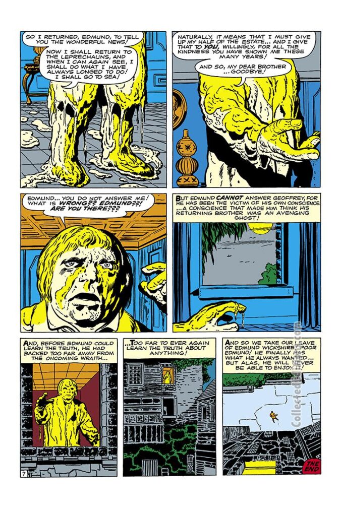 Tales to Astonish #32. "Quicksand!", pg. 7. Larry Lieber Jack Kirby