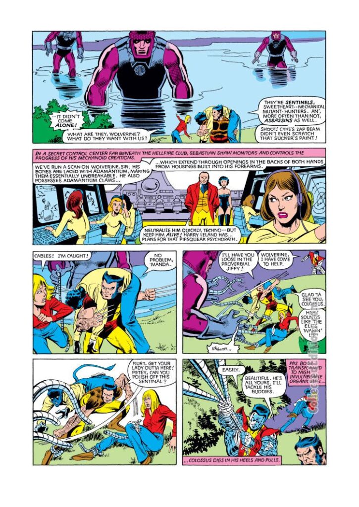 Uncanny X-Men #151, pg. 15; pencils, Jim Sherman; inks, Joe Rubinsten