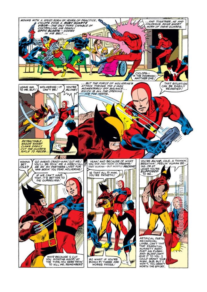 Uncanny X-Men #152, pg. 16; pencils, Bob McLeod; inks, Joe Rubinsten