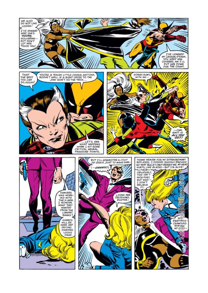 Uncanny X-Men #158, pg. 19; pencils, Dave Cockrum; inks, Bob Wiacek; Rogue/Mystique