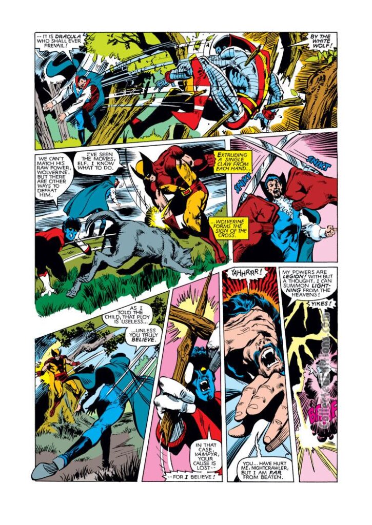 Uncanny X-Men #159, pg. 16; pencils, Bill Sienkiewicz; Count Dracula/vampires