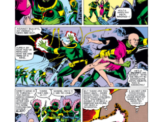 Uncanny X-Men #161, pg. 16; pencils, Dave Cockrum; Xavier/Magneto/Gabrielle Gaby Haller