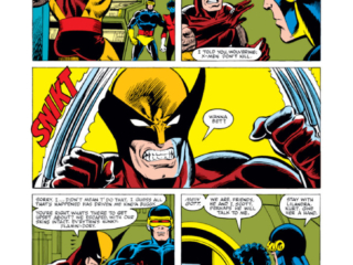 Uncanny X-Men #164, pg. 17; pencils, Dave Cockrum; Wolverine, Cyclops