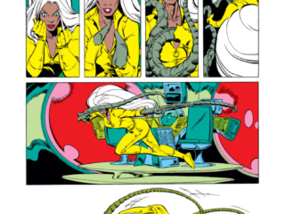 Uncanny X-Men #165, pg. 9; pencils, Paul Smith; Storm Brood transformation