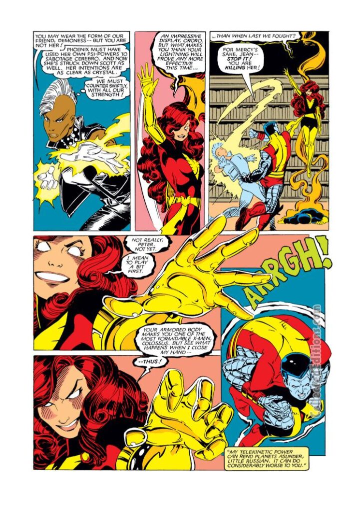 Uncanny X-Men #175, pg. 8; pencils, Paul Smith; Madelyne Pryor