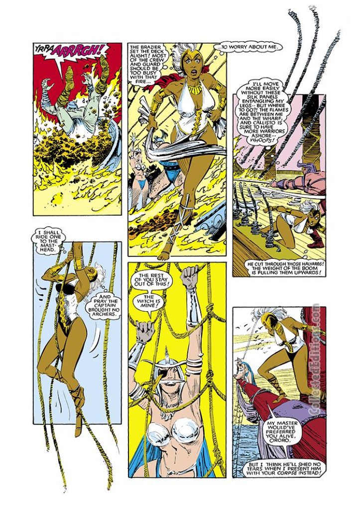 Uncanny X-Men #190, pg. 8; pencils, John Romita Jr.; inks, Dan Green