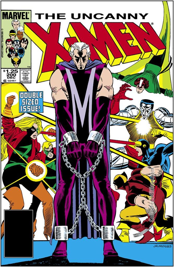 Uncanny X-Men #200 cover; pencils, John Romita Jr.; inks, Dan Green