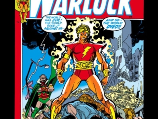 Warlock #2 cover; pencils and inks, Gil Kane