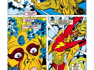 Warlock #8, pg. 14; pencils, Bob Brown; inks, Tom Sutton; High Evolutionary, Man-Beast