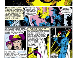 World of Fantasy #17, pg. 25; "Guardian of the Stars!"; Atlas Era rockets/sci-fi/outer space/Steve Ditko/Stan Lee/giant robot