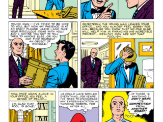 World of Fantasy #18. "To Build a Robot!", pg. 4. Atlas Era sci-fi Stan Lee