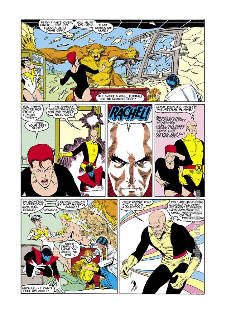 X-Men/Alpha Flight #1, pg. 17; pencils, Paul Smith; inks, Bob Wiacek