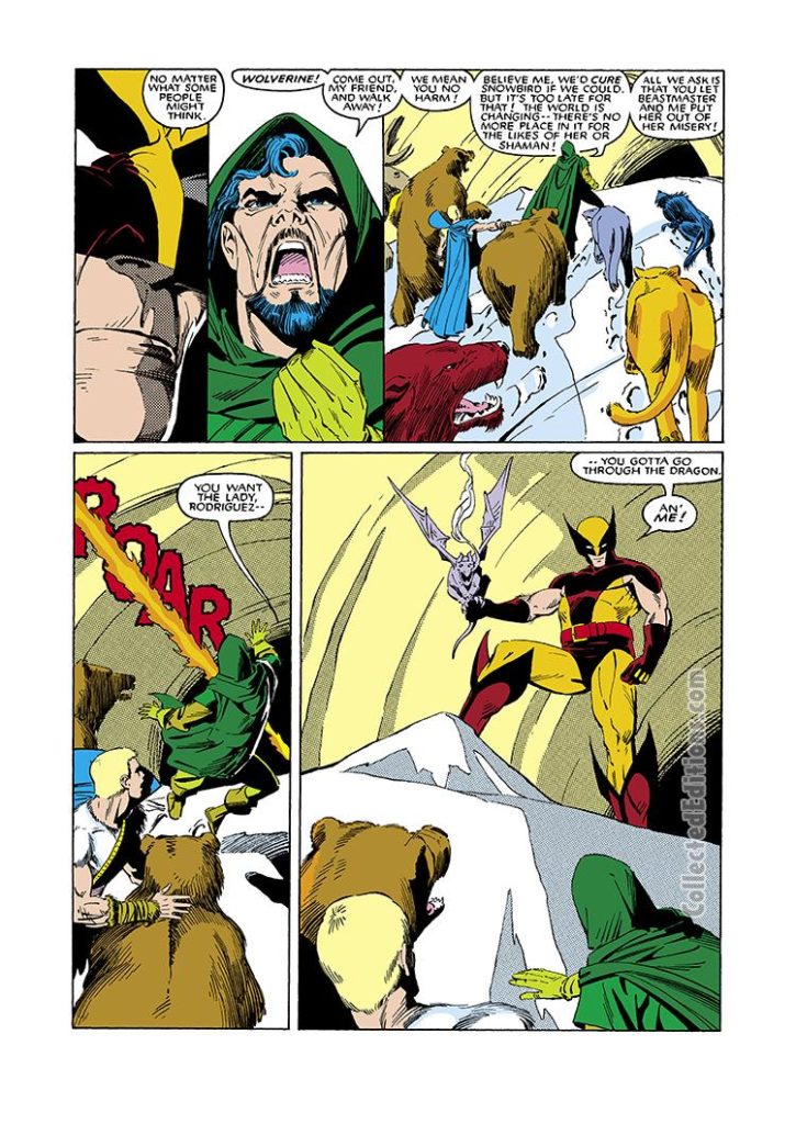 X-Men/Alpha Flight #2, pg. 14; pencils, Paul Smith; inks, Bob Wiacek
