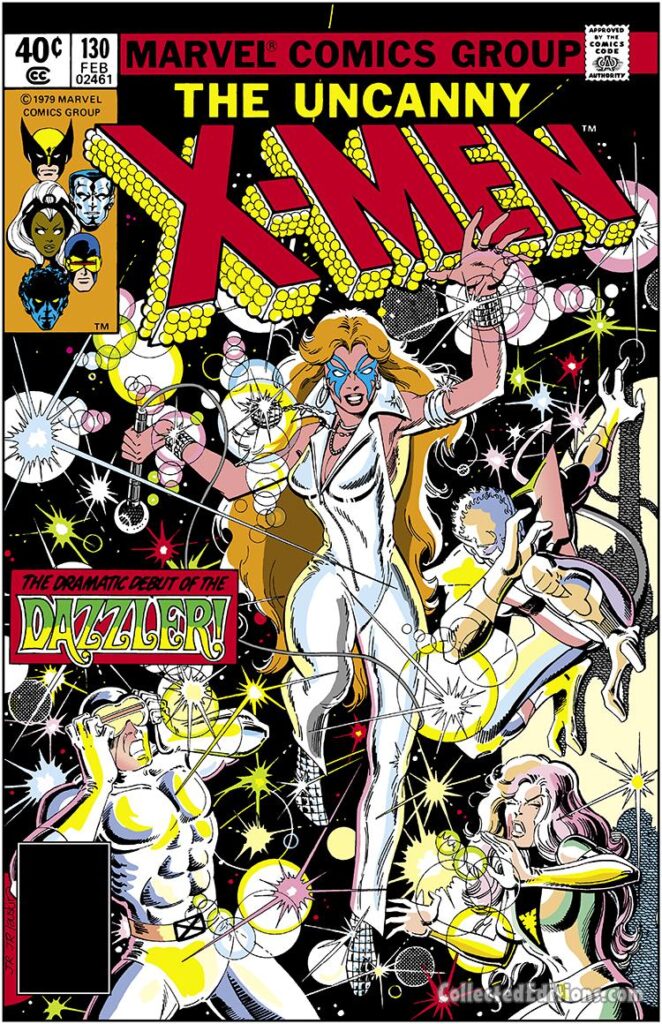 X-Men #130 cover; pencils, John Romita, Jr.; inks, Terry Austin; Dazzler first appearance Alison Blaire