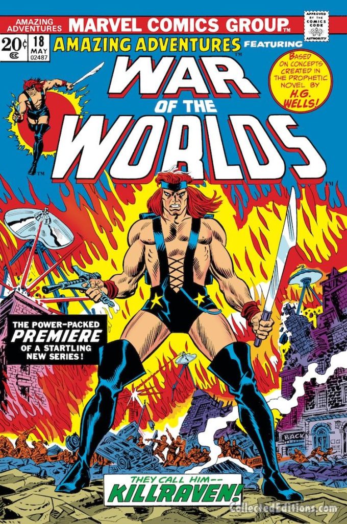 Amazing Adventures/Killraven/War of the Worlds #18 cover; pencils and inks John Romita, Sr.