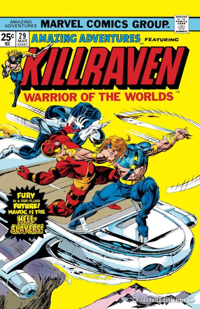Amazing Adventures/Killraven #29 cover; pencils, Gil Kane; inks, P. Craig Russell