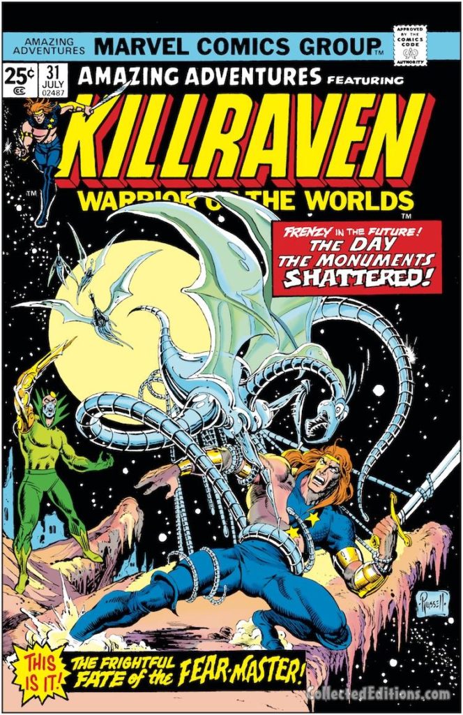 Amazing Adventures/Killraven #31 cover; pencils and inks, P. Craig Russell; alterations, John Romita, Sr.
