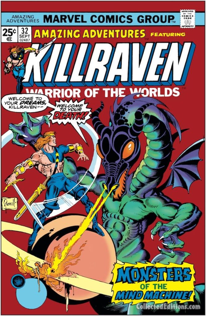 Amazing Adventures/Killraven #32 cover; pencils and inks, P. Craig Russell