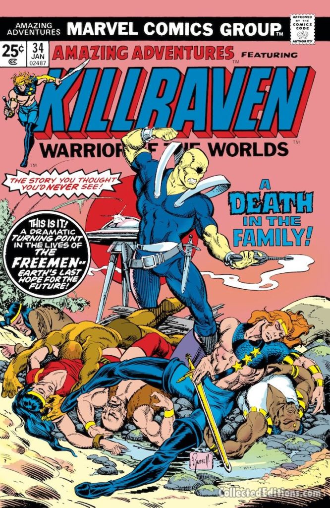 Amazing Adventures/Killraven #34 cover; pencils and inks, P. Craig Russell