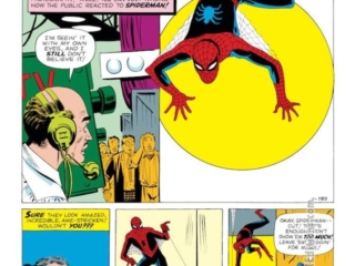 Amazing Fantasy #15. &ldquo;Spider-Man!&rdquo;, pg. 7; pencils and inks, Steve Ditko; first appearance, origin, Peter Parker, Stan Lee