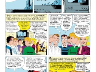 Amazing Spider-Man #5, pg. 2; pencils and inks, Steve Ditko; J. Jonah Jameson, Flash Thompson, public menace, Peter Parker, Doctor Doom