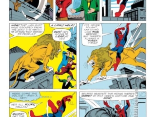 Amazing Spider-Man #12, pg. 12; pencils and inks, Steve Ditko; Flash Thompson, Liz Allan, zoo animals