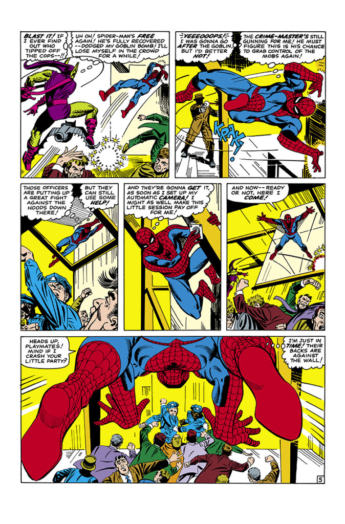 Amazing Spider-Man #27, pg. 5; pencils and inks, Steve Ditko; Crime Master