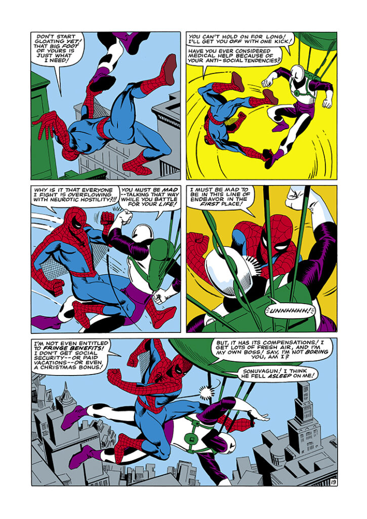 Amazing Spider-Man #36, pg. 19; pencils and inks, Steve Ditko; looter