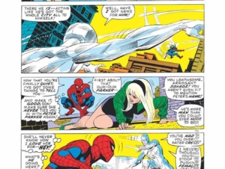 Amazing Spider-Man #92, pg. 4; pencils, Gil Kane; inks, John Romita Sr.; Iceman, Gwen Stacy