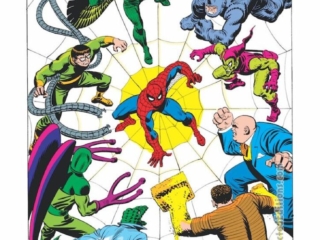 Amazing Spider-Man #94, pg. 7; pencils, John Romita Sr.; inks, Sal Buscema; Sandman, Kingpin, Green Goblin, Rhino, Vulture, Doctor Octopus, Beetle, Lizard, splash page