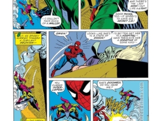 Amazing Spider-Man #121, pg. 17; pencils, Gil Kane; inks, John Romita; Gerry Conway, Death of Gwen Stacy, Manhattan Bridge, Green Goblin