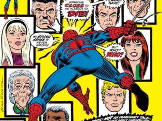 Amazing Spider-Man #121 cover; pencils and inks, John Romita Sr.; Turning Point, Death of Gwen Stacy
