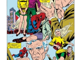 Amazing Spider-Man #122, pg. 6; pencils, Gil Kane; inks, John Romita; Peter Parker, Gwen Stacy, flashback, romance