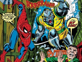 Amazing Spider-Man #124 cover; pencils and inks, John Romita Sr.; Man-Wolf, Jonah Jameson