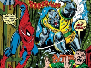 Amazing Spider-Man #124 cover; pencils and inks, John Romita Sr.; Man-Wolf, Jonah Jameson