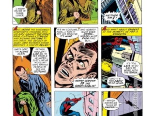 Amazing Spider-Man #126, pg. 19; pencils, Ross Andru; inks, Jim Mooney, Mary Jane Watson, Harry Osborn is the Green Goblin