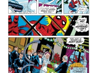 Amazing Spider-Man #130, pg. 19; pencils, Ross Andru; inks, Frank Giacoia, Dave Hunt; Wedding of Doctor Octopus, Aunt May Parker, Otto Octavius, My Uncle is My Enemy