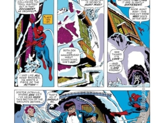 Amazing Spider-Man #131, pg. 4; pencils, Ross Andru; inks, Frank Giacoia, Dave Hunt; Wedding of Doc Ock/Aunt May