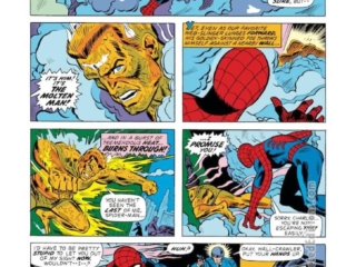 Amazing Spider-Man #133, pg. 5; pencils, Ross Andru; inks, Frank Giacoia, Dave Hunt; Molten Man