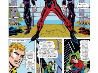 Amazing Spider-Man #134, pg. 6; pencils, Ross Andru; inks, Frank Giacoia, Dave Hunt; Tarantula, Flash Thompson; The Punisher, second appearance